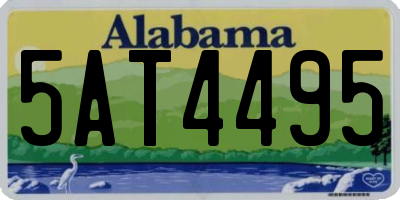 AL license plate 5AT4495