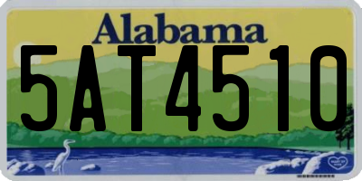 AL license plate 5AT4510