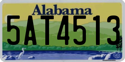 AL license plate 5AT4513