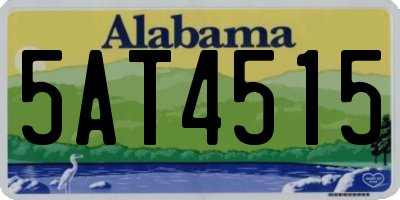 AL license plate 5AT4515