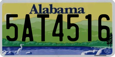 AL license plate 5AT4516