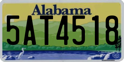AL license plate 5AT4518
