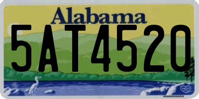 AL license plate 5AT4520