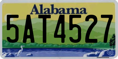 AL license plate 5AT4527