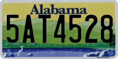 AL license plate 5AT4528