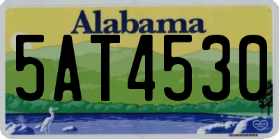AL license plate 5AT4530