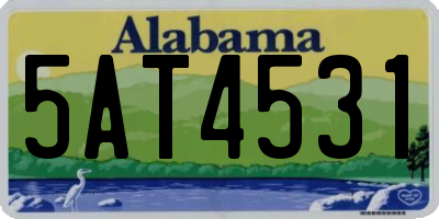 AL license plate 5AT4531