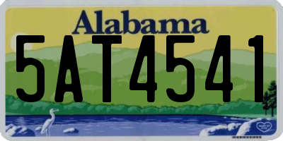 AL license plate 5AT4541