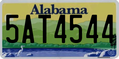 AL license plate 5AT4544