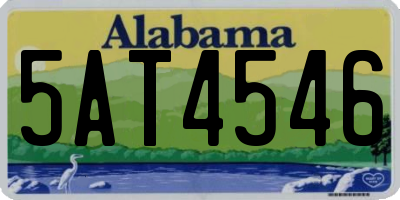 AL license plate 5AT4546