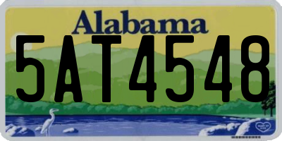 AL license plate 5AT4548