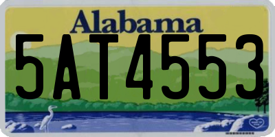 AL license plate 5AT4553