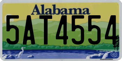 AL license plate 5AT4554