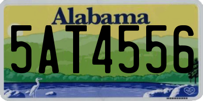 AL license plate 5AT4556