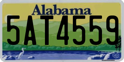 AL license plate 5AT4559