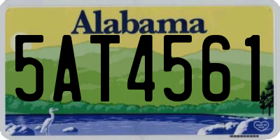 AL license plate 5AT4561