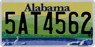 AL license plate 5AT4562