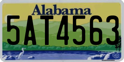 AL license plate 5AT4563