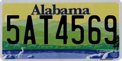 AL license plate 5AT4569