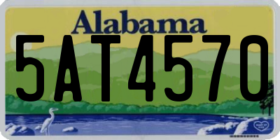 AL license plate 5AT4570