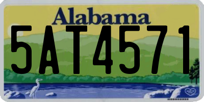 AL license plate 5AT4571