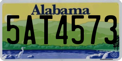 AL license plate 5AT4573
