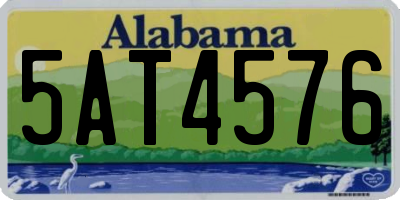 AL license plate 5AT4576