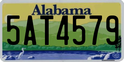 AL license plate 5AT4579