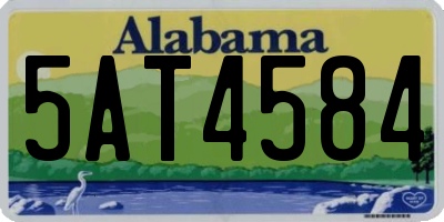 AL license plate 5AT4584