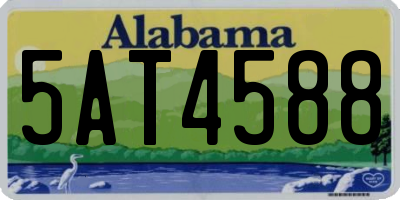 AL license plate 5AT4588