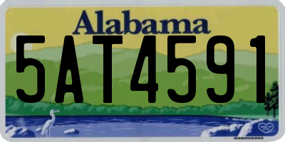 AL license plate 5AT4591