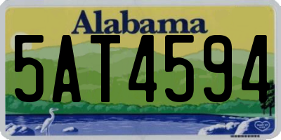 AL license plate 5AT4594