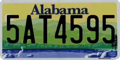 AL license plate 5AT4595