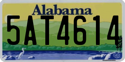 AL license plate 5AT4614