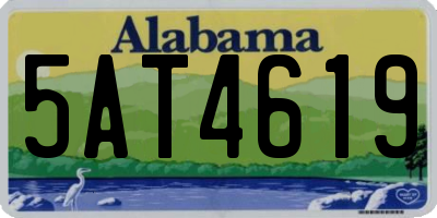AL license plate 5AT4619