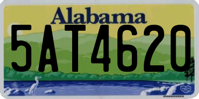 AL license plate 5AT4620