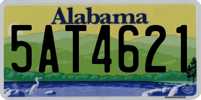 AL license plate 5AT4621