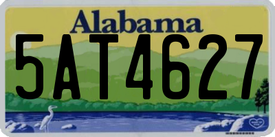 AL license plate 5AT4627