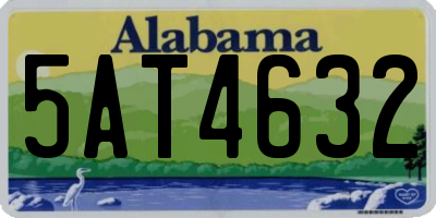 AL license plate 5AT4632