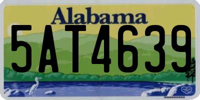 AL license plate 5AT4639