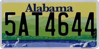 AL license plate 5AT4644
