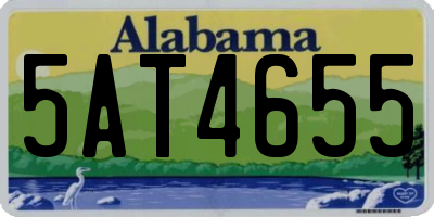 AL license plate 5AT4655