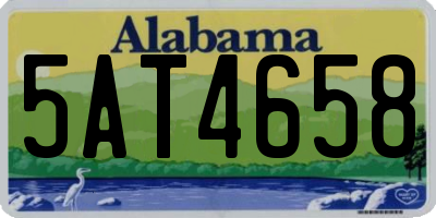 AL license plate 5AT4658