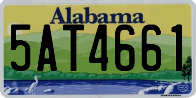 AL license plate 5AT4661
