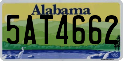 AL license plate 5AT4662