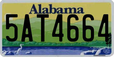 AL license plate 5AT4664