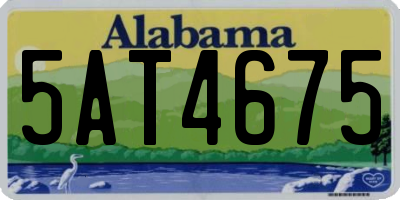 AL license plate 5AT4675