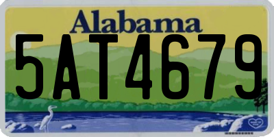 AL license plate 5AT4679