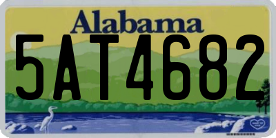 AL license plate 5AT4682