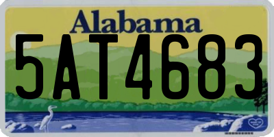 AL license plate 5AT4683